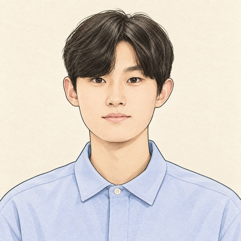 앱·모바일 개발자 카툰 초상화